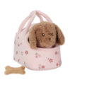 Peluche chien avec sac de transport Jackie Little Dutch