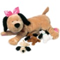 Peluche Chien et Bébés Allaitement Nursing Manhattan Toy