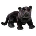 Anima Peluche Panthère Noir Couchée