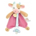Doudou Attache Sucette Vache Pistache Babynat