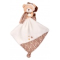 Doudou Ours avec mouchoir Marron Phosphorescent Babynat