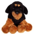 Gipsy Peluche Chien Rottweiler Floppipup - 22 cm