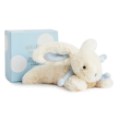 Doudou et Compagnie Peluche Lapin Bonbon Bleu - 16 cm