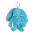 Peluche Lapin Fleurette Turquoise Bijou de Sac Doudou et Compagnie