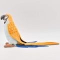 Hansa Peluche Perruche Jaune et bleu - 16 cm
