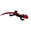 Hansa Peluche Salamandre Rouge Noire - 35 cm