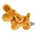 Nattou Peluche Mini Chien Charlie Caramel Hochet - 15 cm