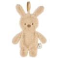 Doudou Mini Attache Tétine Lapin Teddy Beige Nattou