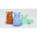 Set 3 jouets de Bain Silicone Bleu Vert Caramel Nattou