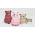 Set 3 jouets de Bain Silicone Framboise rose clair sable Nattou