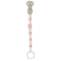 Nattou Attache Sucette Blanc Rose Lapidou