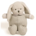 Peluche Lapin Gris Grelot - 20 cm La Nina