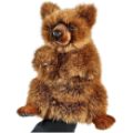 Hansa Peluche Marionnette Ours Brun