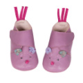 Moulin Roty Chaussons en Cuir Souris Les Jolis Pas Beaux - 0/6 mois