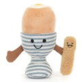 Jellycat Peluche Oeuf à la Coque avec sa mouillette