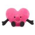Jellycat Peluche Coeur Rose Amuseable Small
