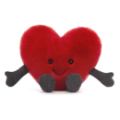 Jellycat Peluche Coeur Rouge Amuseable Small