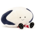Jellycat Peluche Ballon Rugby Amuseable Sport