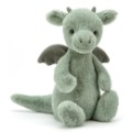 Peluche Dragon Vert Bashful Medium Jellycat