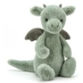 Jellycat Peluche Dragon Vert Bashful - 18 cm