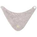 Noukies Bavoir Bandana Eponge Gris Clair Vert Mix and Match