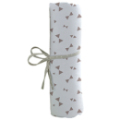 Babycalin Draps Housse Imprimé Noeuds Taupe - 60x120 cm