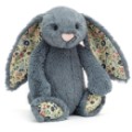 Jellycat Peluche Lapin Bashful Blossom Dusky Bleu - 31 cm