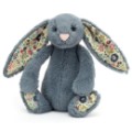 Jellycat Peluche Lapin Bashful Blossom Dusky Bleu - 18 cm