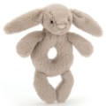 Peluche Hochet Lapin Beige Bashful Baby Jellycat