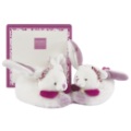 Doudou et Compagnie Chausson Lapin Cerise - 6-12 mois