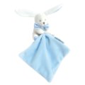 Doudou et Compagnie Doudou Lapin Bleu Mouchoir