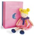 Doudou et Compagnie Peluche Poupée Luna Demoiselles Vintage - 30 cm