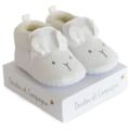 Doudou et Compagnie Chaussons Bébé Blanc