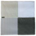 Doudou et Compagnie Tapis de Parc Tapidou Mosaique Blanc Gris