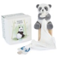 Doudou et Compagnie Peluche Panda avec Doudou Attache Sucette Unicef