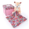 Doudou et Compagnie Peluche Pantin Faon Rose Bohaime
