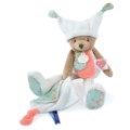 Doudou et Compagnie Peluche Pantin Ours Blanc 3 Histoires