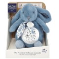 Doudou et Compagnie Peluche Veilleuse Musicale Lapin Bleu Lapin Doudou