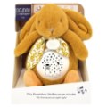 Peluche Veilleuse Musicale Lapin Ocre Lapin Doudou Doudou et Compagnie
