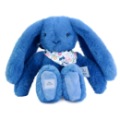 Peluche Lapin Fleurette Bleu - 25 cm Doudou et Compagnie