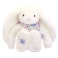 Peluche Lapin Fleurette Blanc - 35 cm Doudou et Compagnie