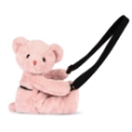 Doudou et Compagnie Sac Bandoulière Ours Rose Poudré