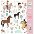 Djeco Pochette 160 Stickers Chevaux