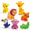 Djeco Lot de 7 figurines Troopo Savana