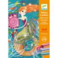 Djeco Coffret Tableaux Paillettes La Lumière des Sirènes