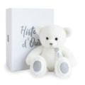 Histoire d Ours Peluche Ours Blanc Charms 40 cm