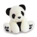 Histoire d Ours Peluche Panda Blanc 17 cm