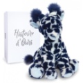 Histoire d Ours Peluche Girafe Lisi Bleu Terre Sauvage - 30 cm