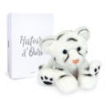 Histoire d Ours Peluche Bébé Tigre Blanc Terre Sauvage - 18 cm