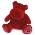Histoire d Ours Peluche Hippo Hip Kiss Rouge - 40 cm